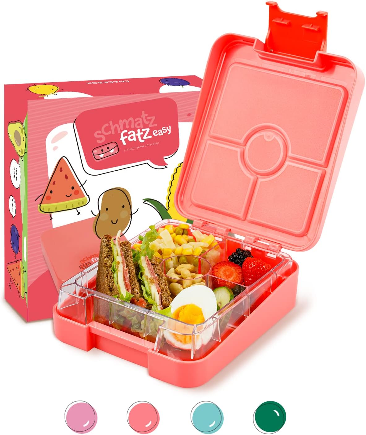 Auslaufsichere Bento Box, Coral