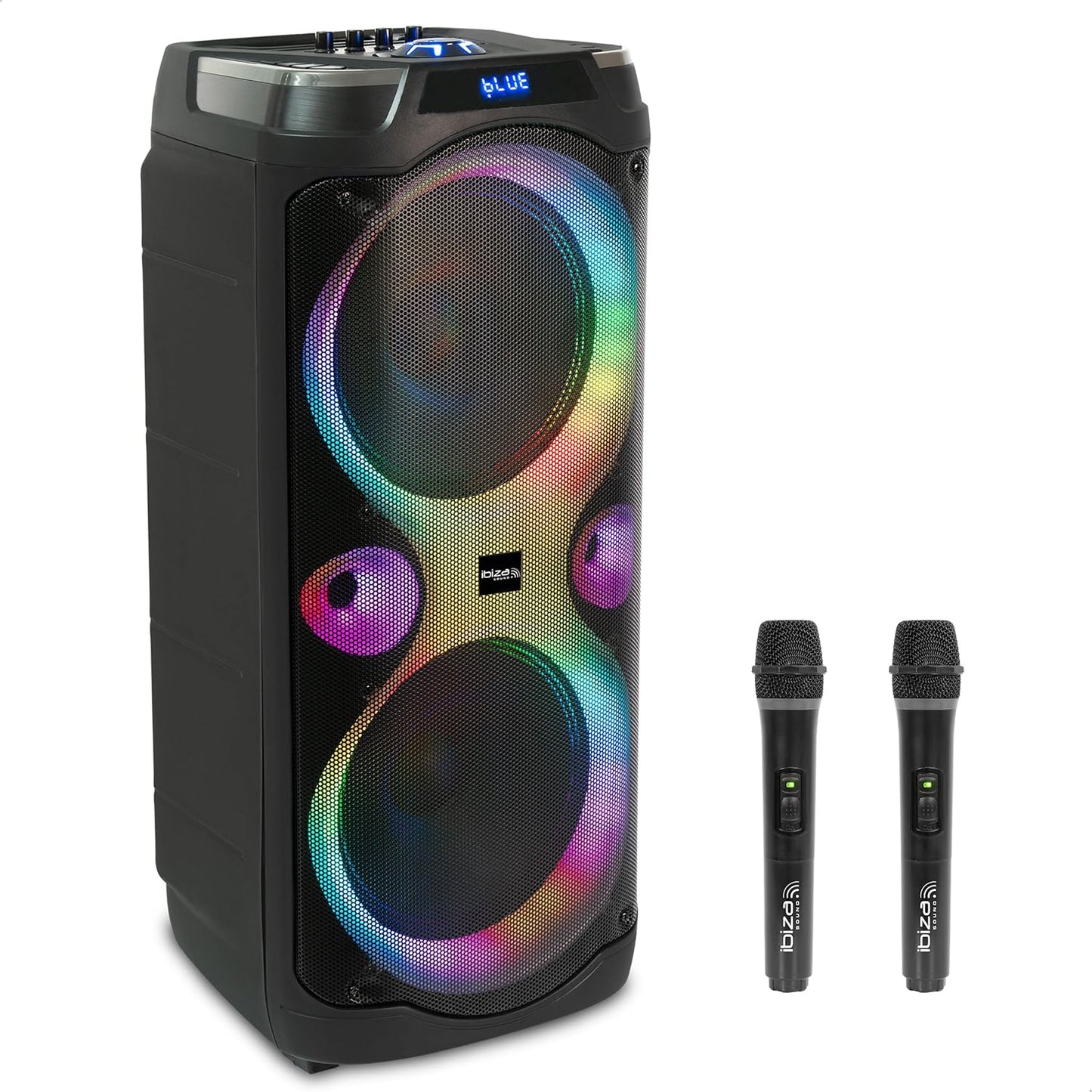 Bluetooth-Karaoke-Lautsprecher mit Mikrofonen, COLUMBA-KARAOKE