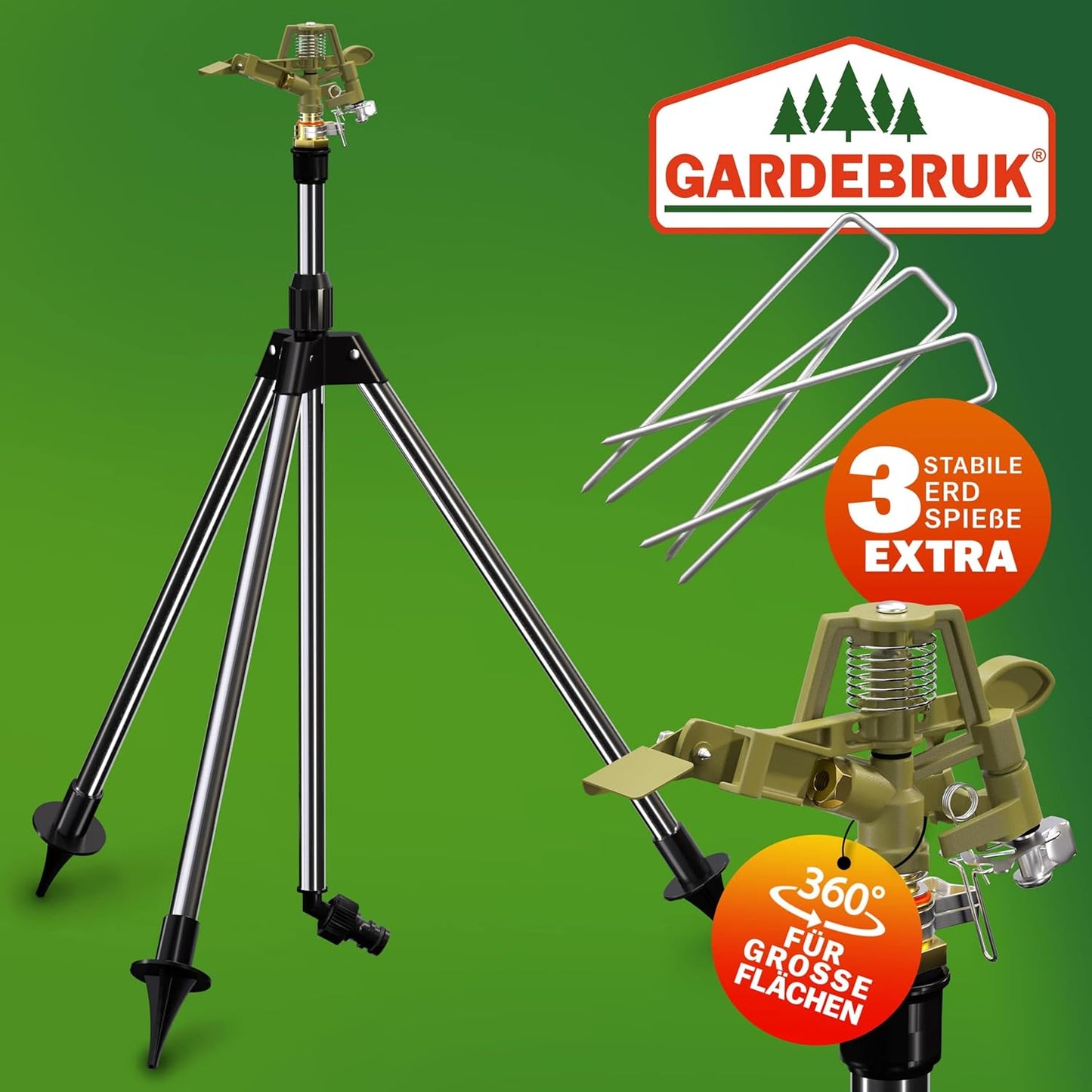 Sprinkler, Set mit Stativ