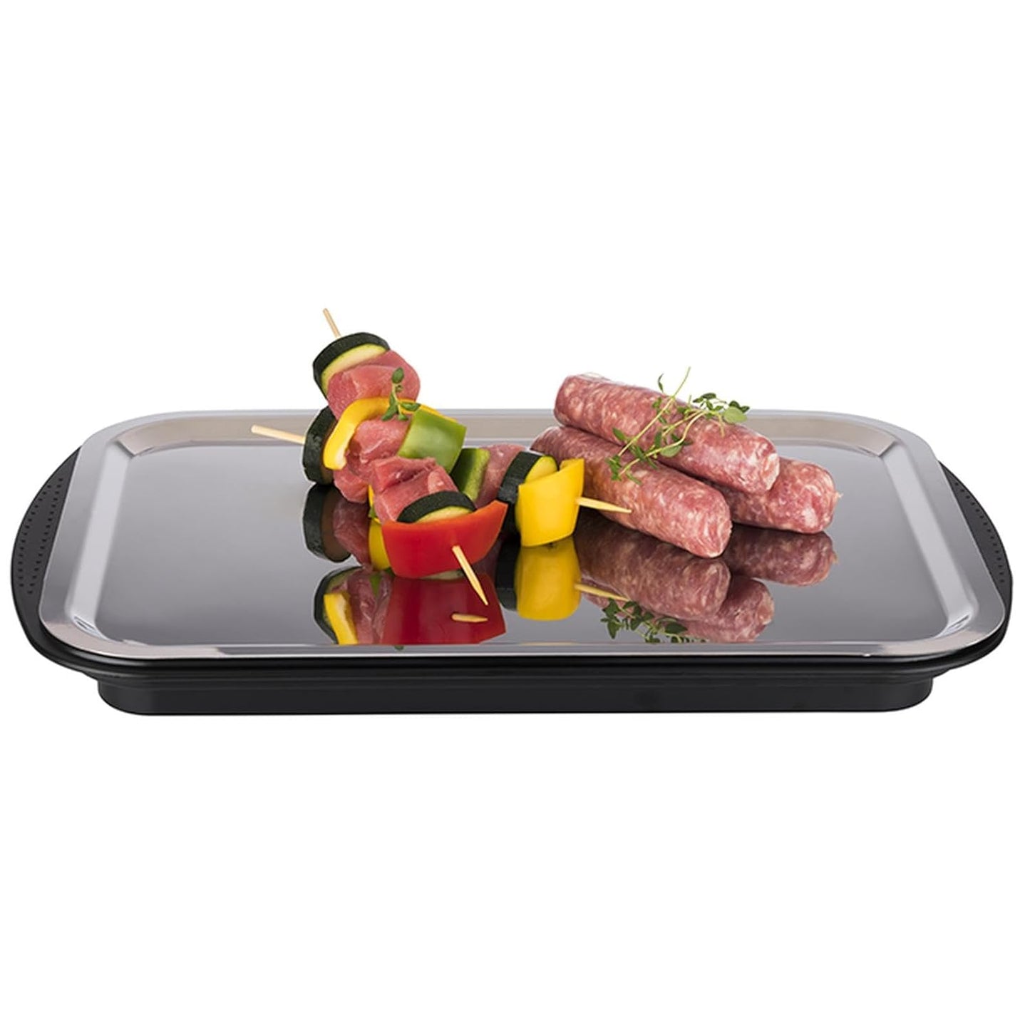 Thermo Tablett-Set, eckig Schwarz