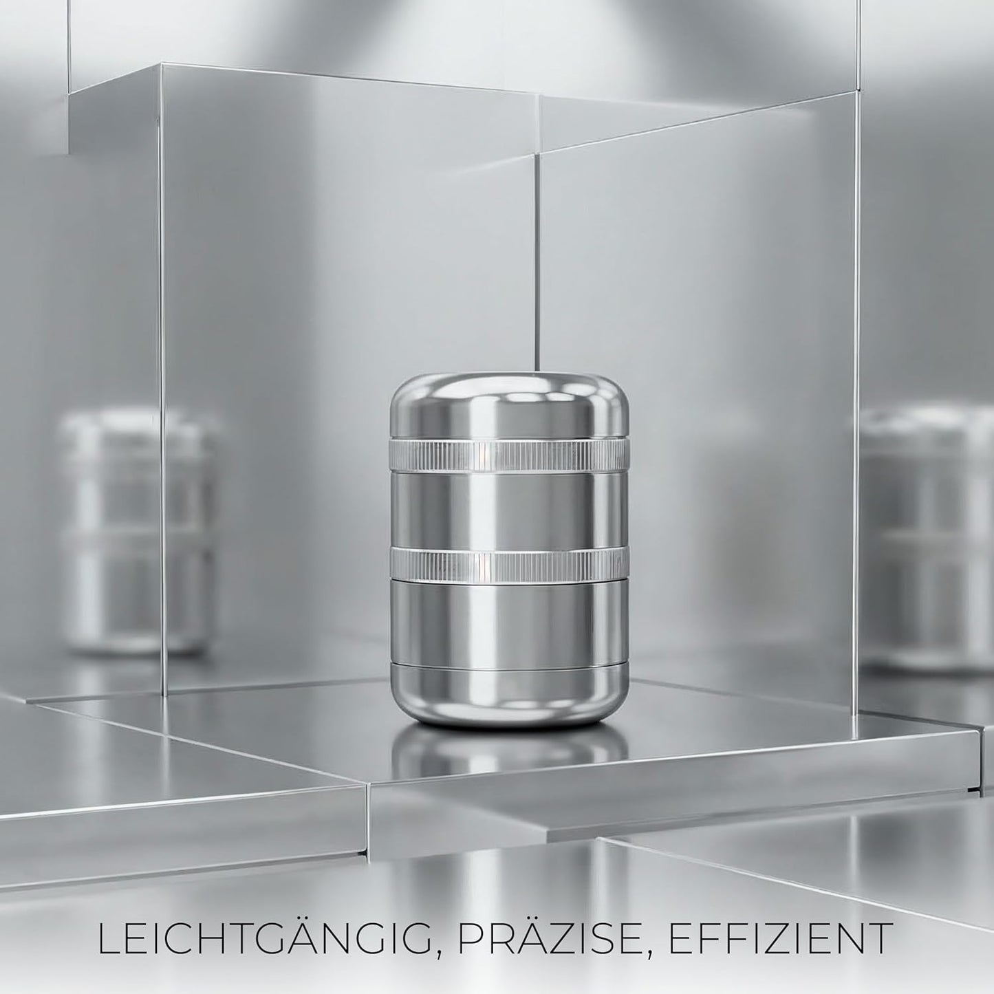 5-teiliges Kräutermühlen-Set, Silber