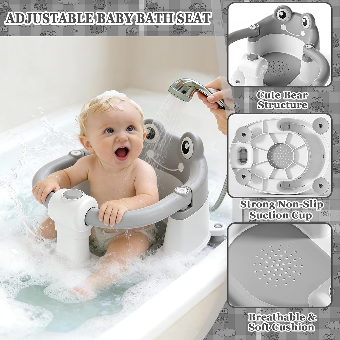 Badewannensitz für Babys und Kleinkinder ab 6 Monaten
