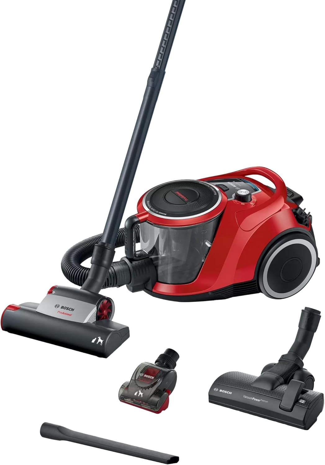 Staubsauger ProAnimal Serie 6, Turbobürste ; Tornadorot/Schwarz