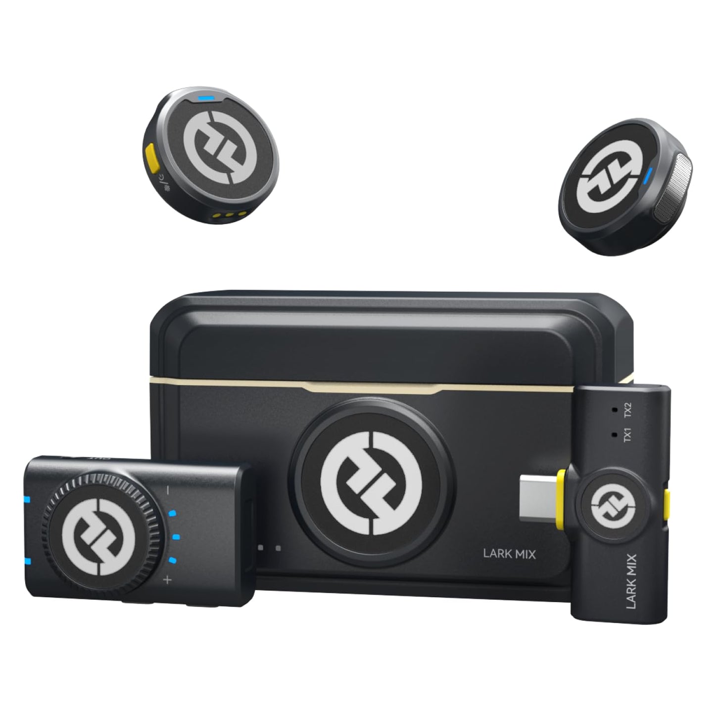 Lavalier Mikrofon Lark M2, Mini-Combo(2TX+Camera RX+USB-C RX) Schwarz