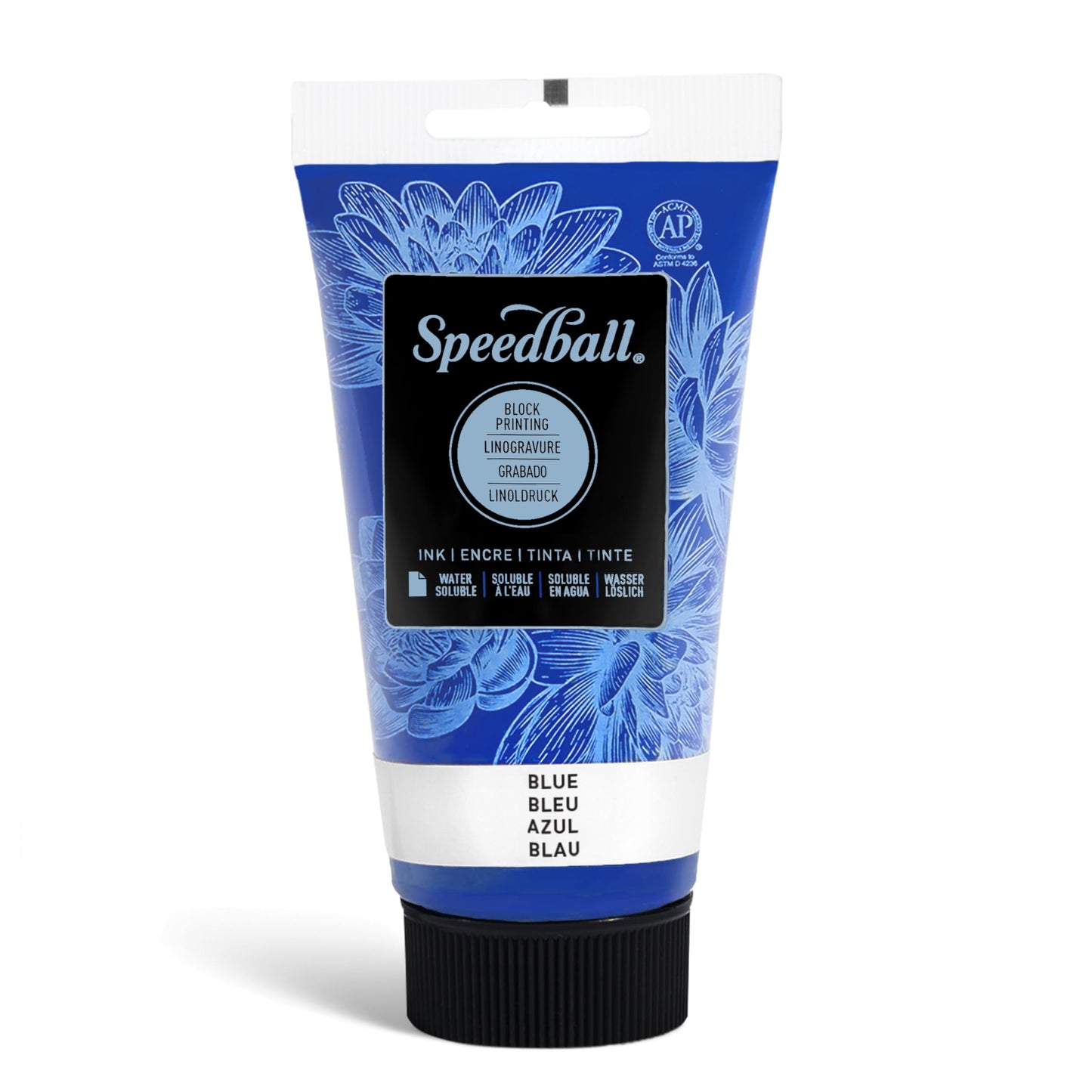 Wasserlösliche Blockdruckfarbe, blau