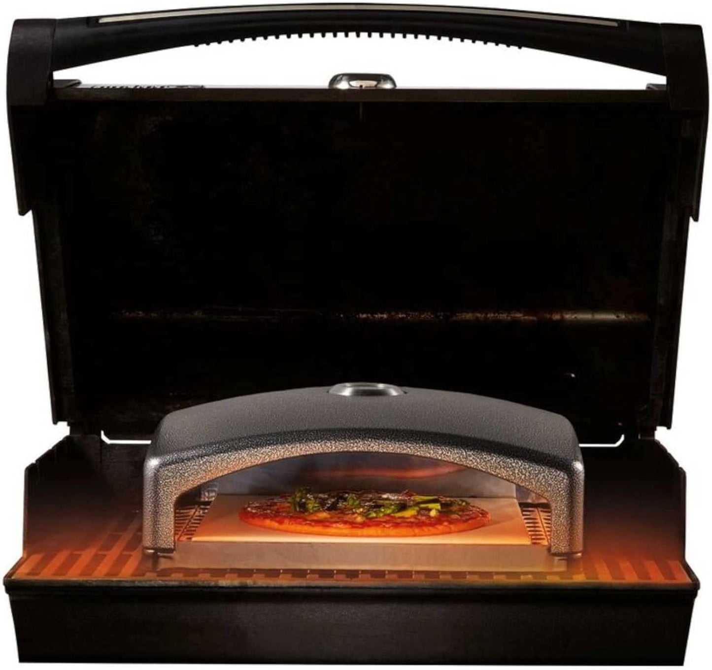 Pizzaofen Grillaufsatz mit Cordierit Pizzastein