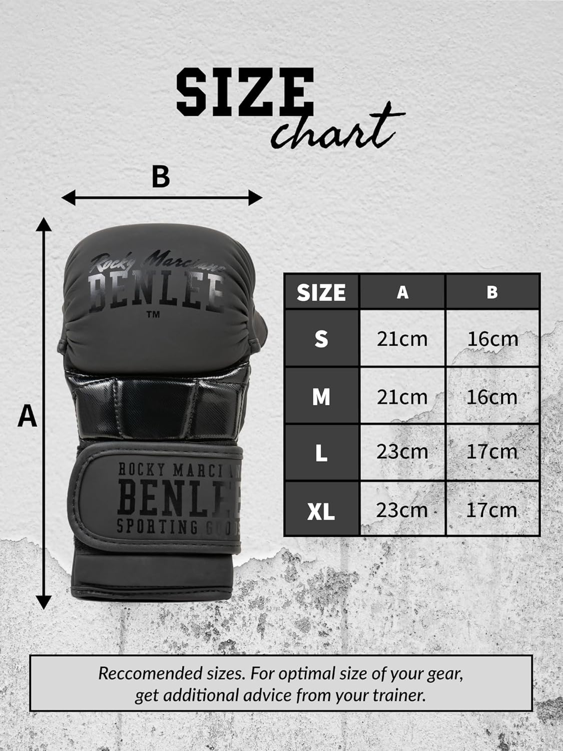 MMA-Trainingshandschuhe aus Kunstleder L/XL