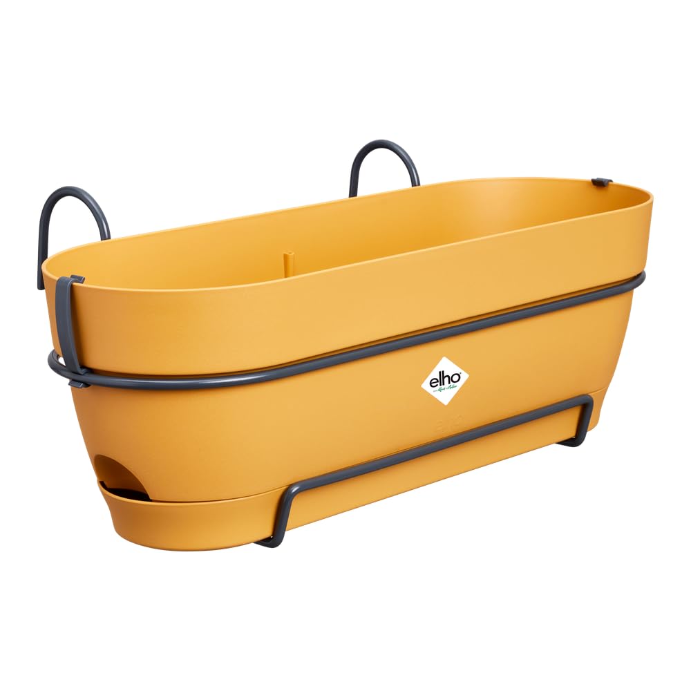 Vibia Campana Balkonkasten mit Wasserreservoir, Honig Gelb 50 cm