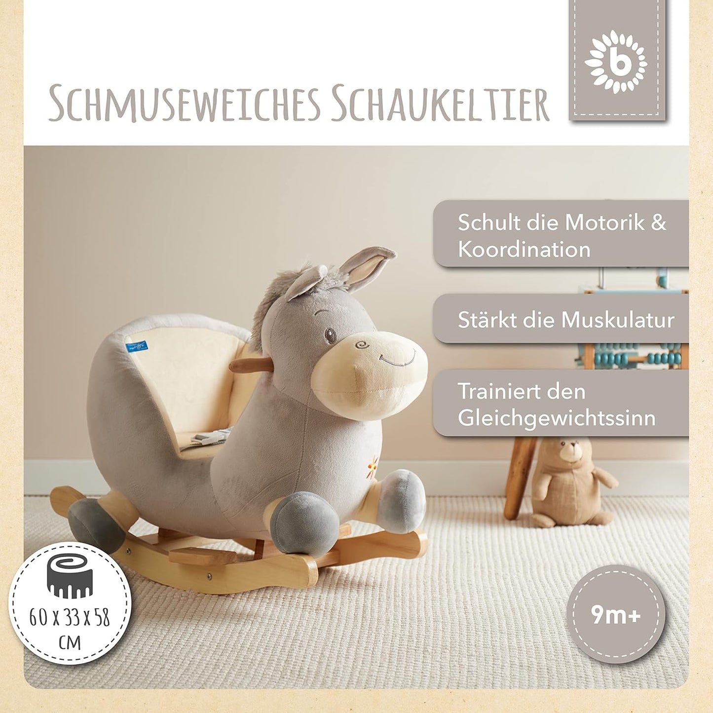 Schaukeltier Esel Fips, Esel Fips