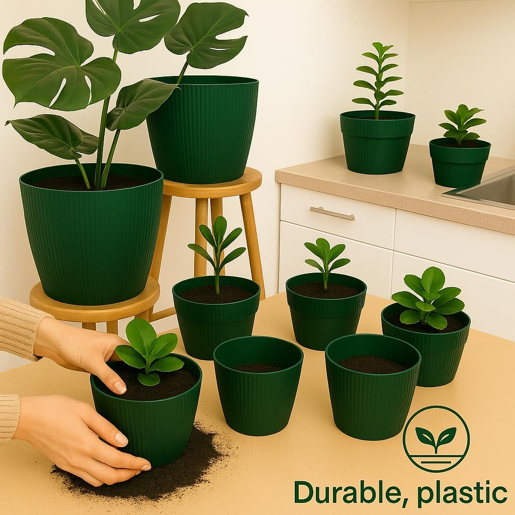 Blumentopf-Set, Ø 18 cm (7.08 inch) Avocado