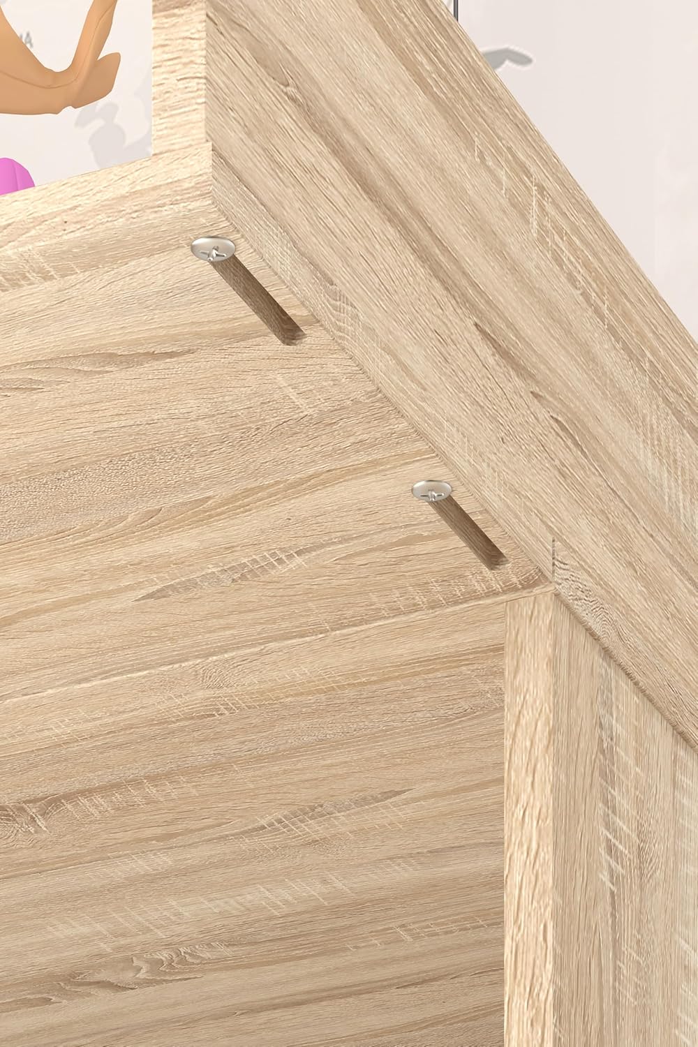 Wickelaufsatz für Ikea Kommoden (MALM, HEMNES, NORDLI), Eiche