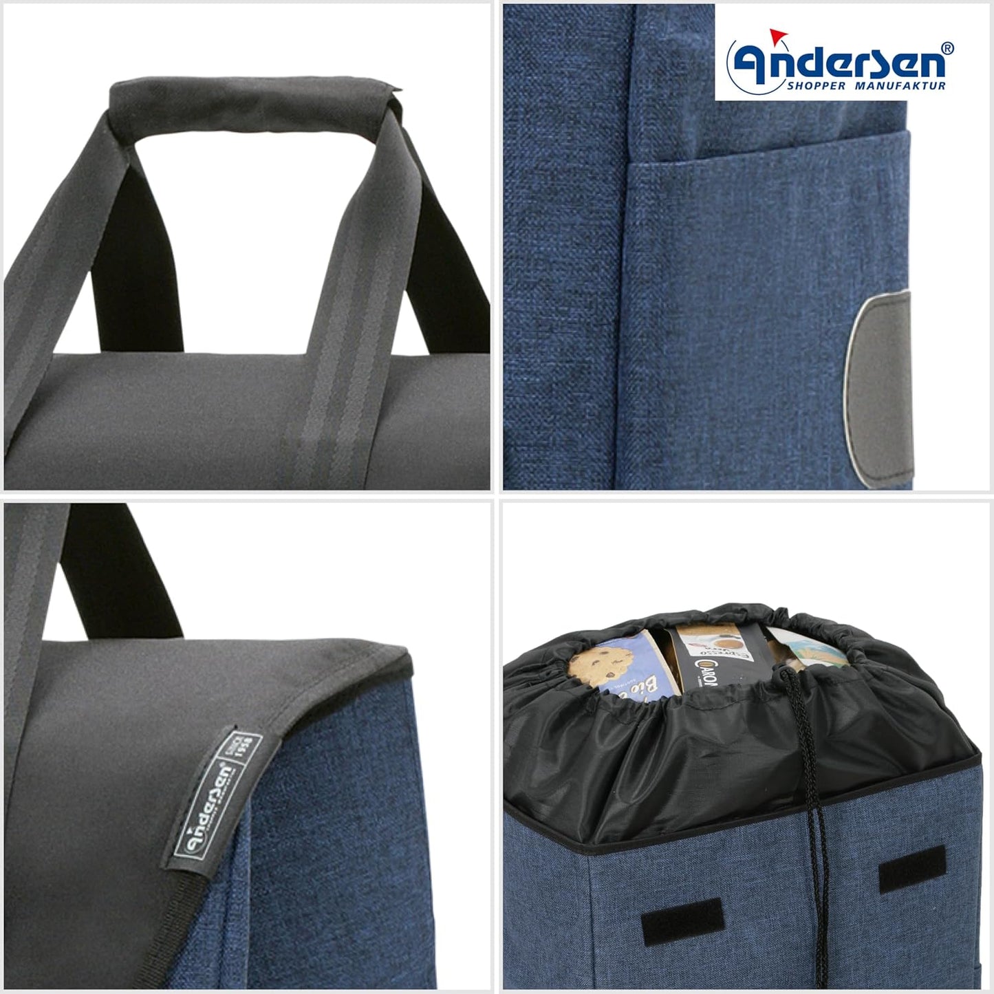 Senta 2.0 Einkaufstrolley, Blau