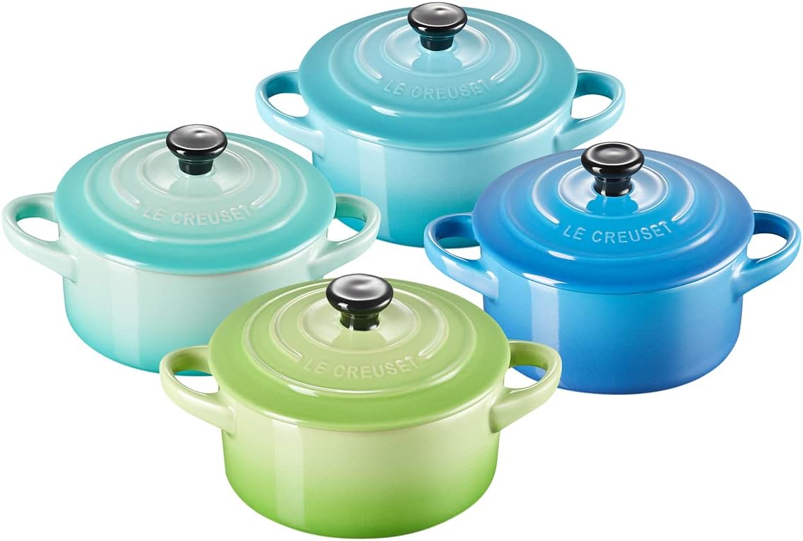4er-Set Mini Cocottes, Meeresbrise