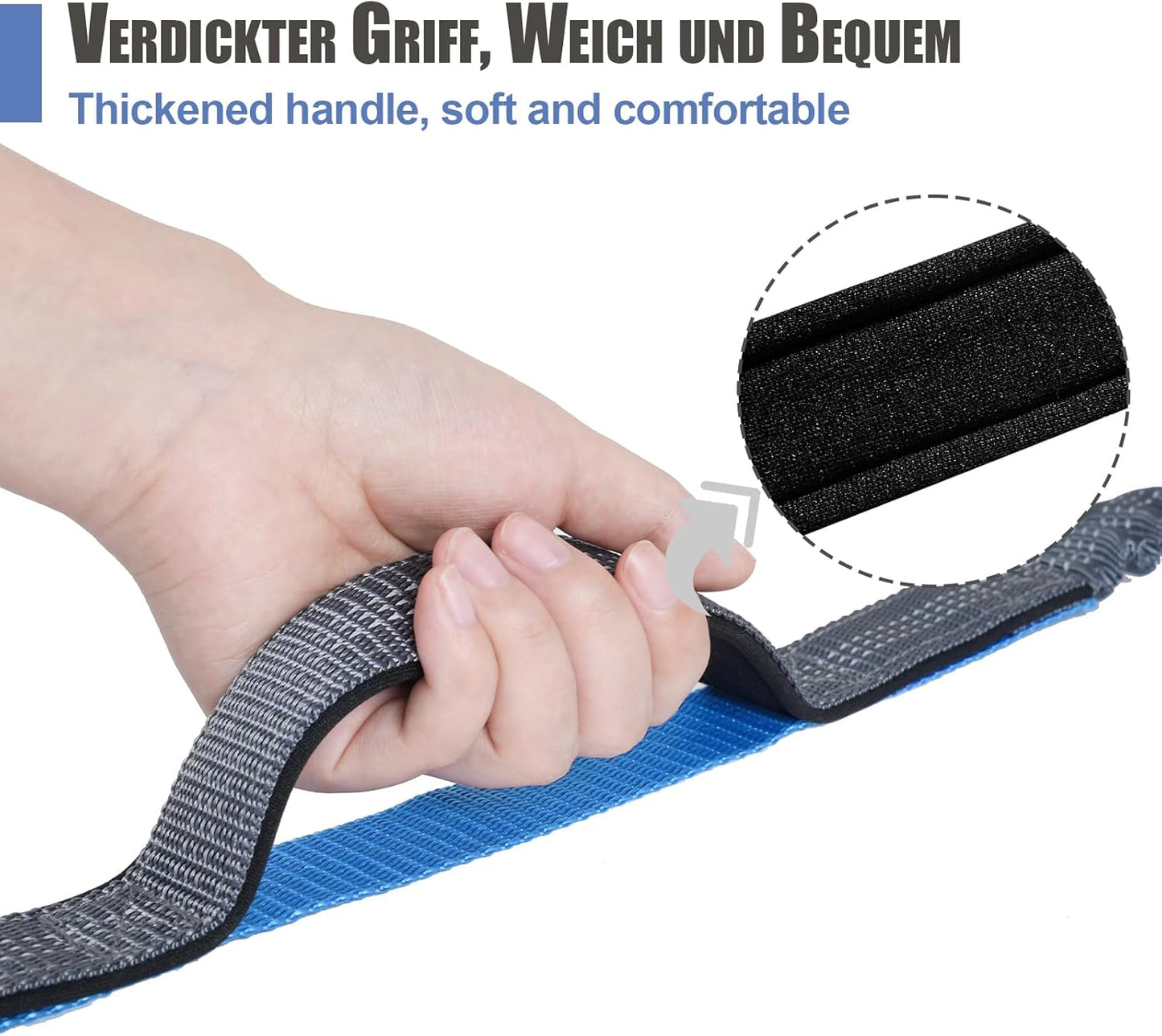 Elastische Joggingleine für Hunde mit Taillengürtel, Für einen Hund Grau & Königsblau