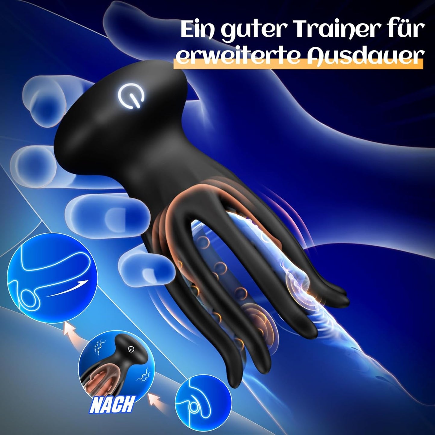Oktopus Vibrator mit 10 Modi, Oktopusform