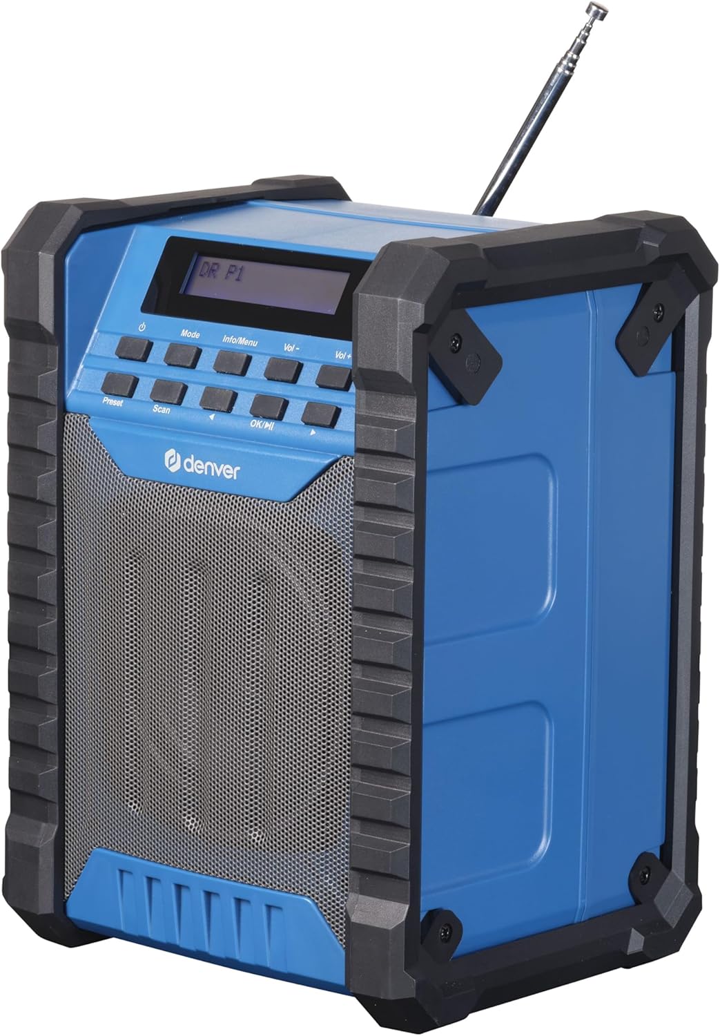 Baustellenradio mit DAB+/Bluetooth, IP54, USB-C/AUX