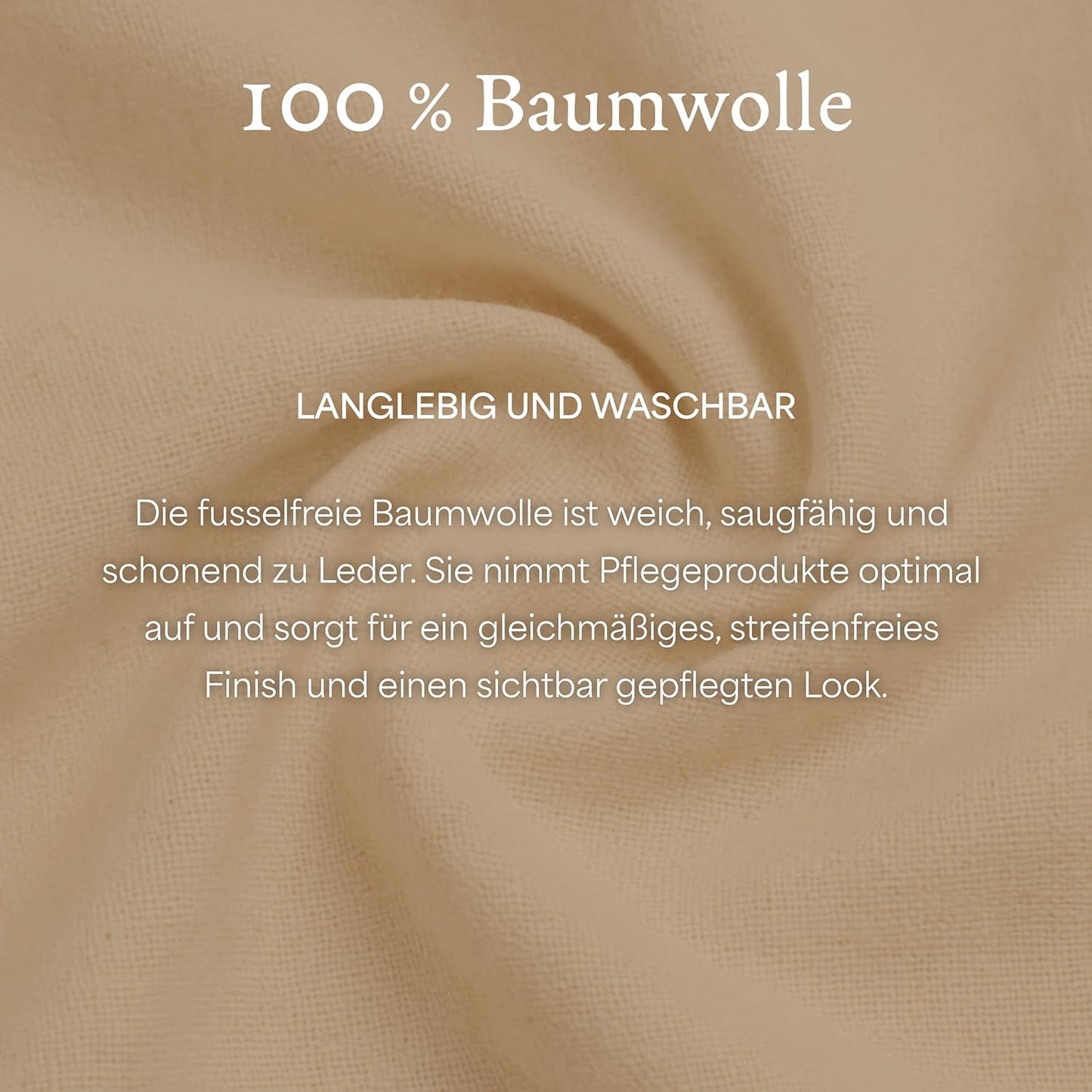 10er-Set Poliertücher für Glattlederpflege, 10er Set Beige / Bordeaux