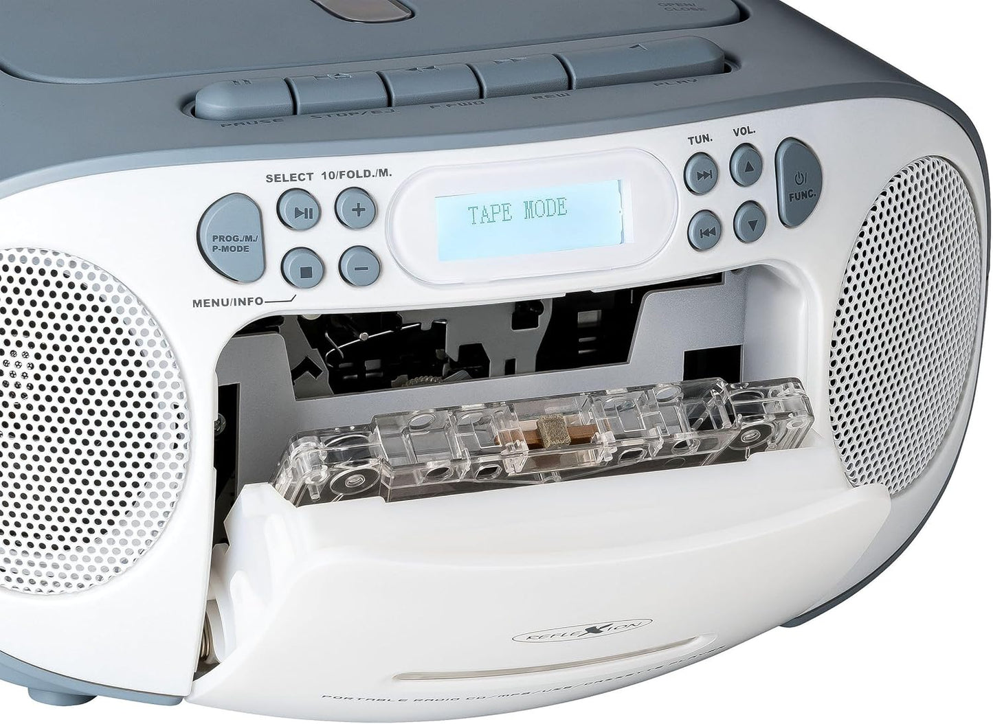 RCR2260DAB/BL - Tragbares CD/MP3-Kassetten-Radio mit DAB+, mit DAB-Radio Blau