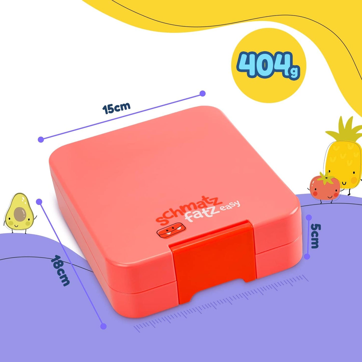 Auslaufsichere Bento Box, Coral