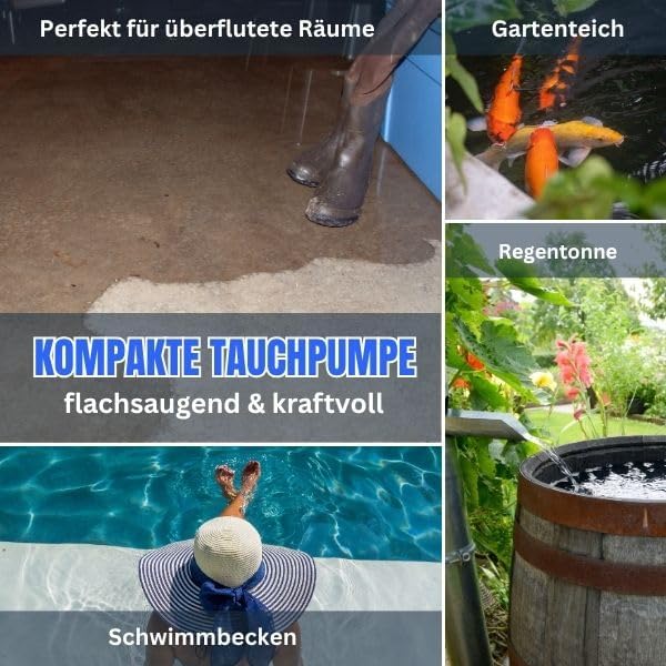 Tauchpumpe mit Schwimmerschalter