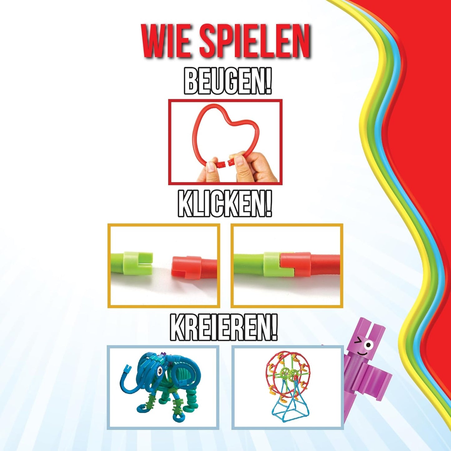 Anti-Stress Bastelset für Kinder, 200 Stück Box