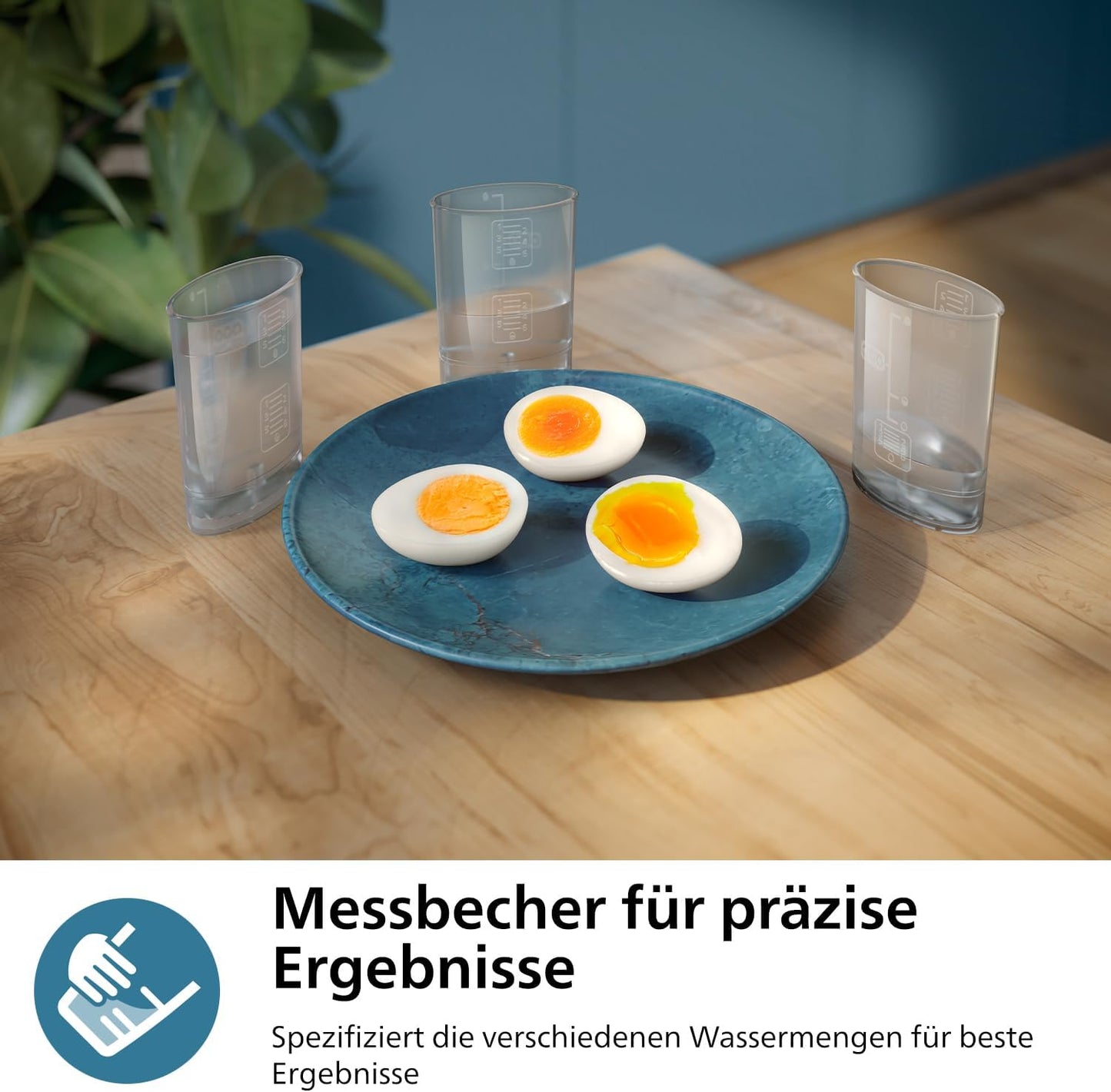 Eierkocher 3000-Serie mit Pochierschale HD9137