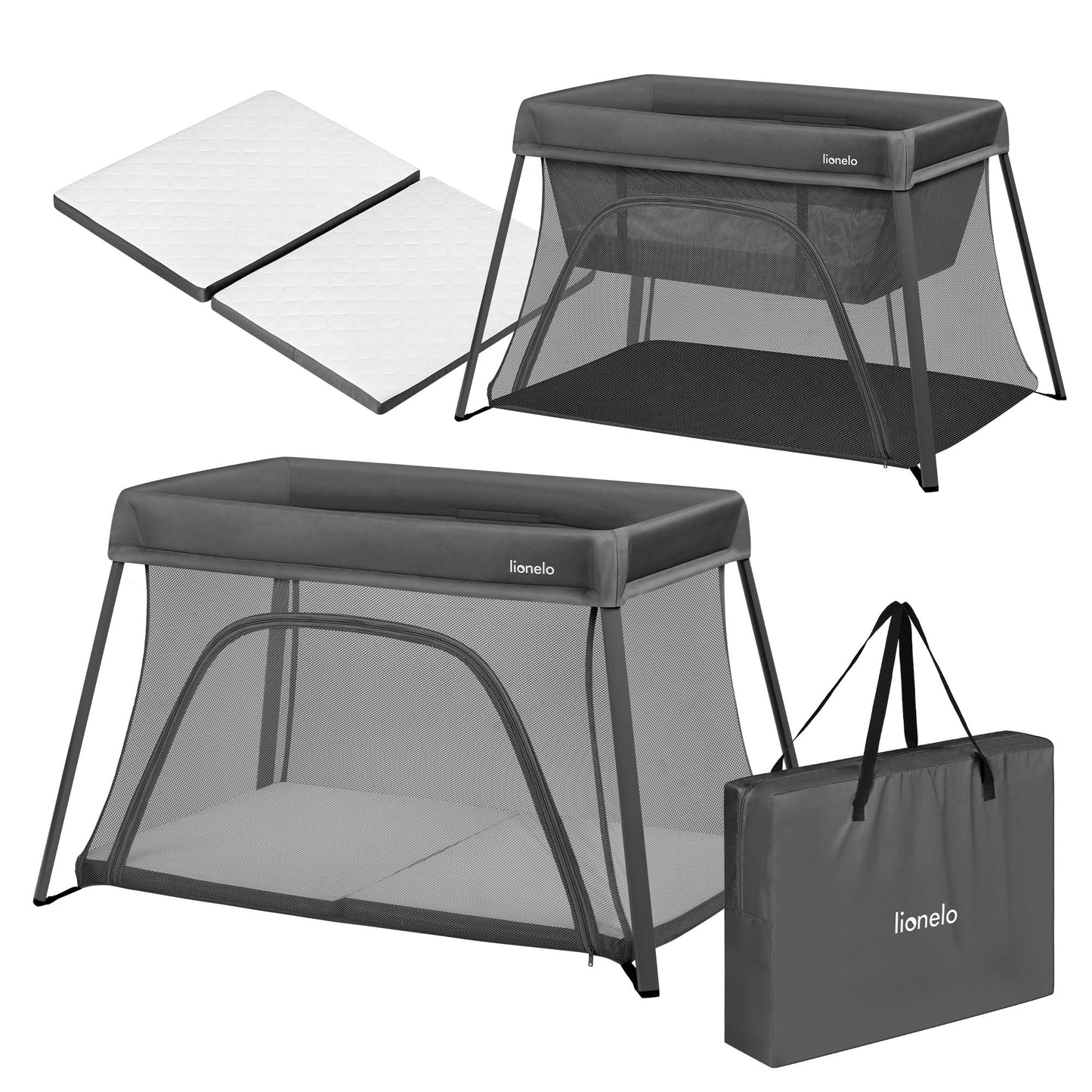 3-in-1 Reisebett Alice, Grau