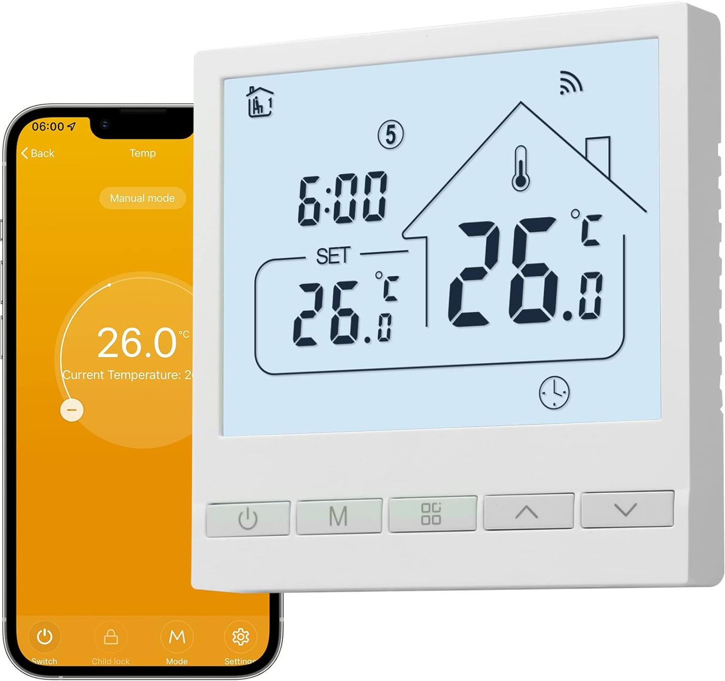 Tuya Wasserheizung Thermostat, Wasserheizung Thermostat, 1Stk_WIFI