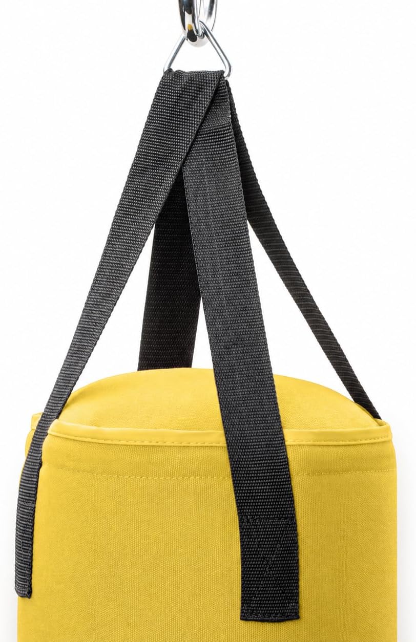 Boxsack für Kinder mit Handschuhen, Gelb