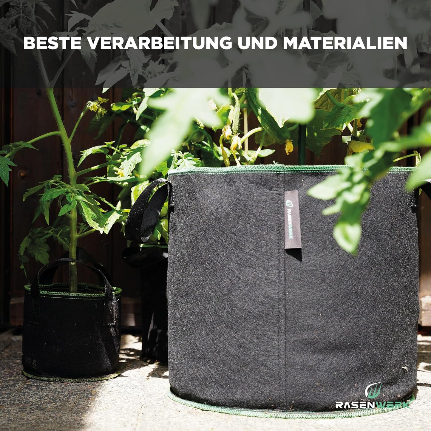 5er-Set Pflanztaschen, 40 Liter