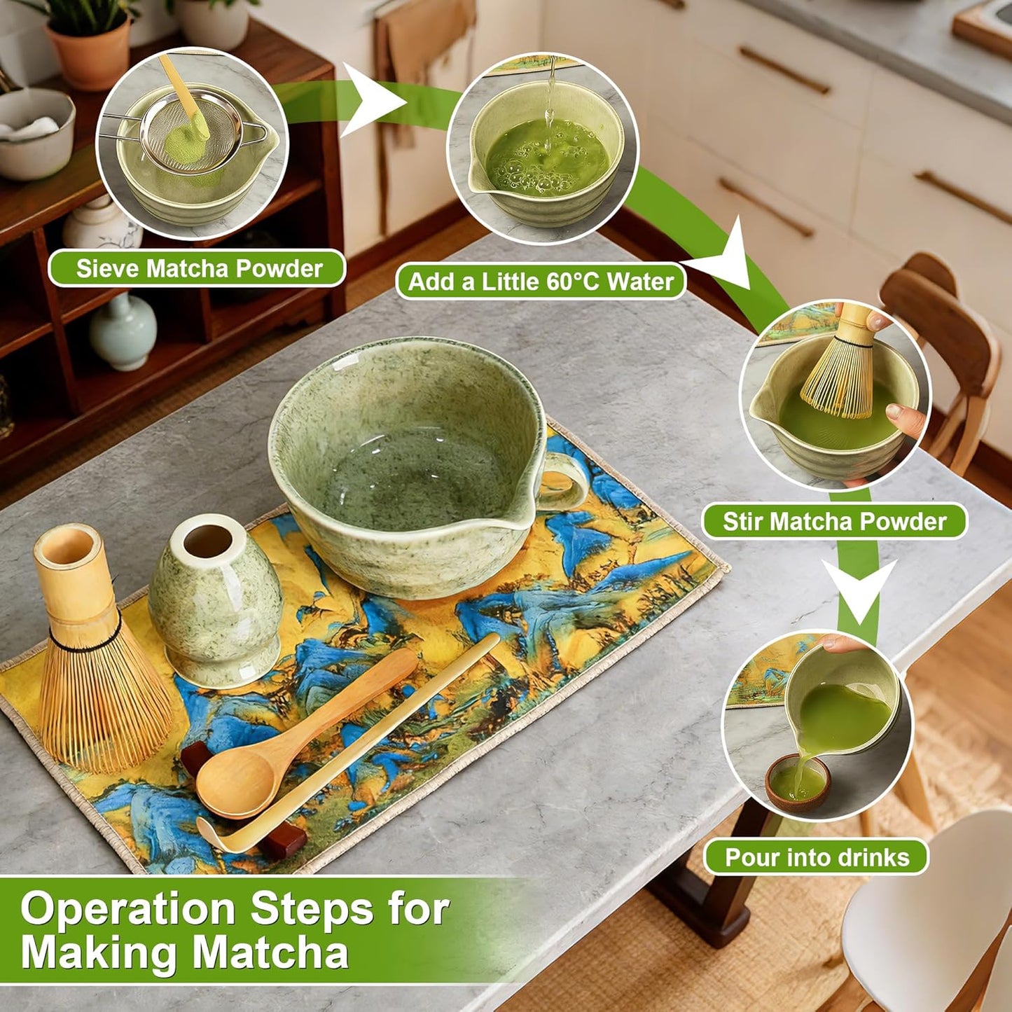 Matcha Teezeremonie-Set (7-teilig)