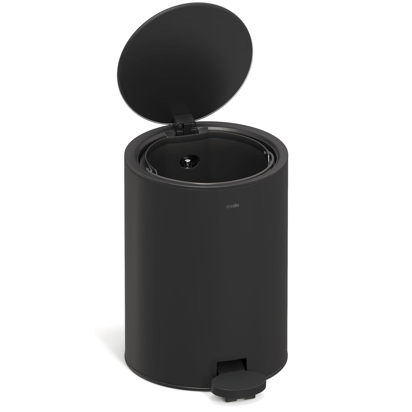 Treteimer mit Soft-Close-Absenkautomatik und Inneneimer, midnight black