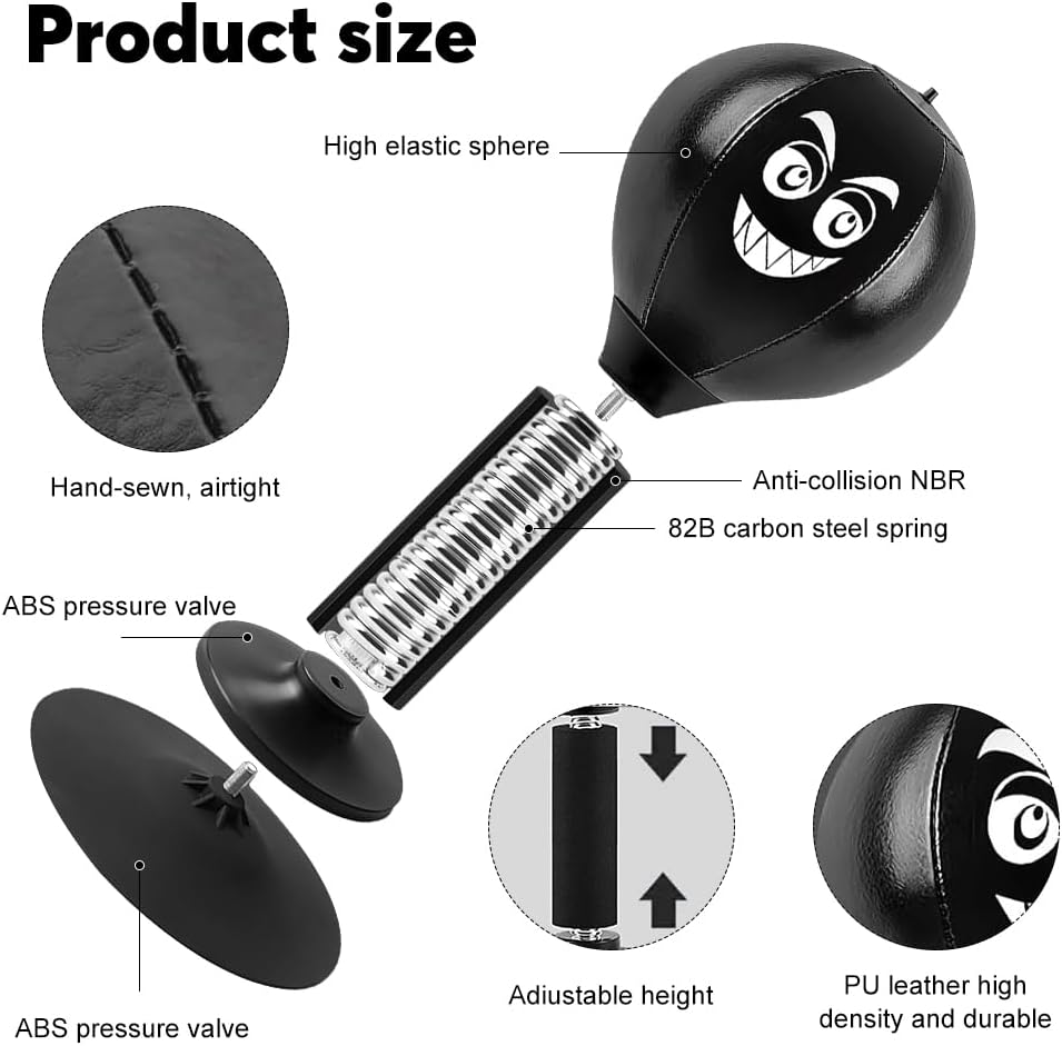 Mini-Punchingball mit Saugnapf