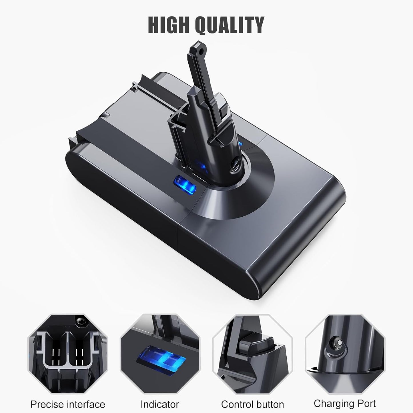 Ersatzakku für Dyson V8 Staubsauger, V8ZT
