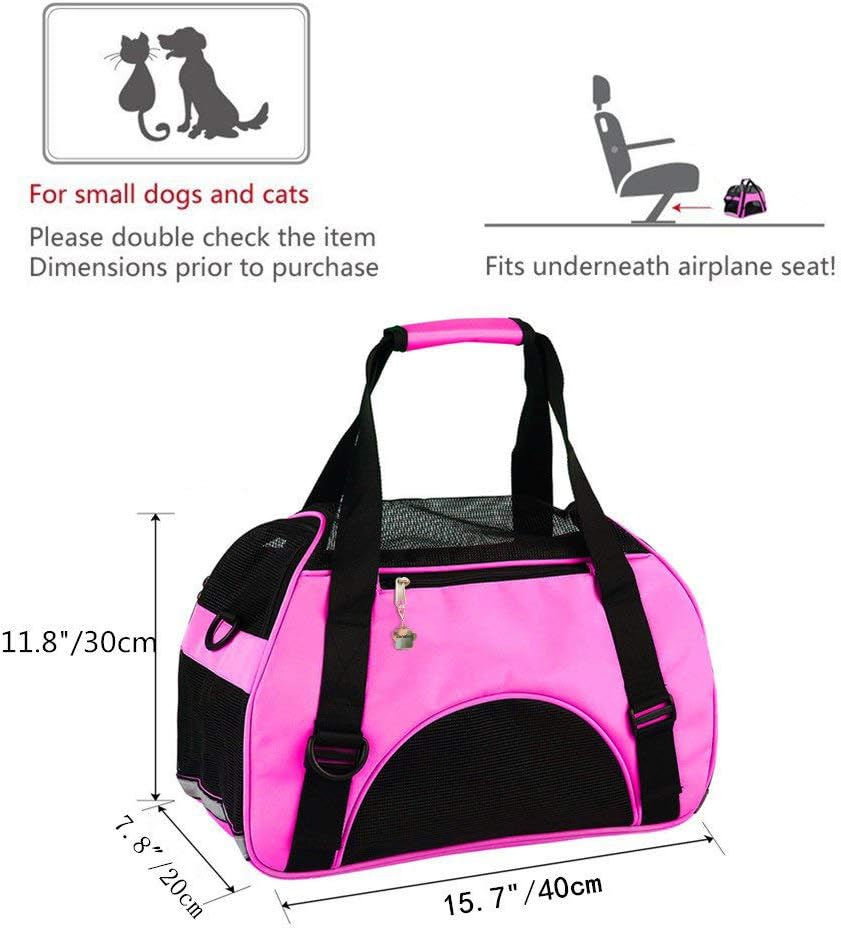 Transporttasche für Katzen, rose