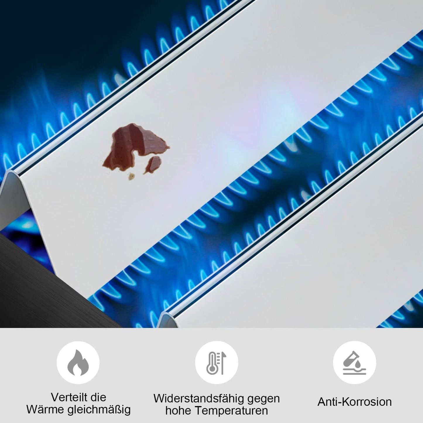 Aromaschienen-Set für Weber Spirit I & II, 7635 Edelstahl Flavorizer Bars