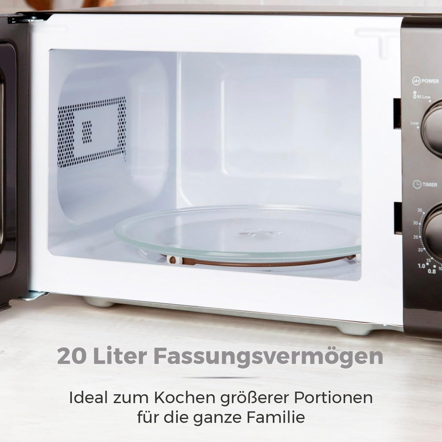 Mikrowelle T24034BLK, Schwarz