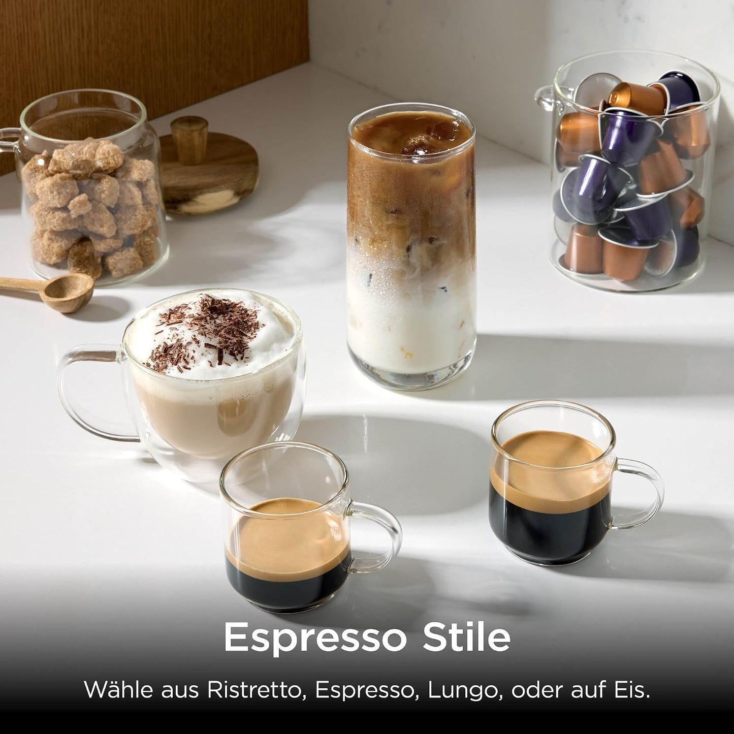 Filterkaffee und Kapselmaschine CFN802EUGM, Grau-metall