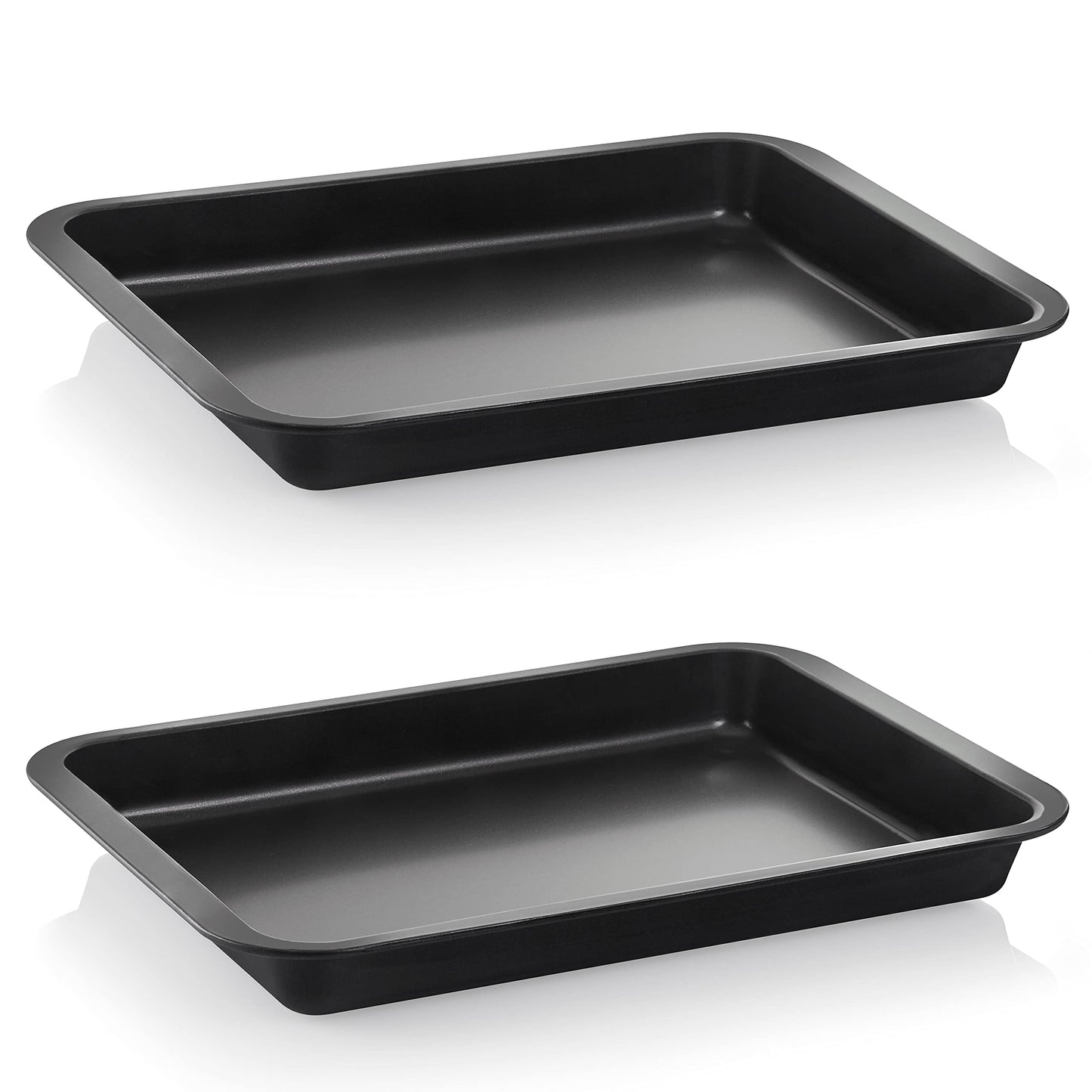 Antihaft-Auflaufform-Set, 2 x Ofenform L, gross flach