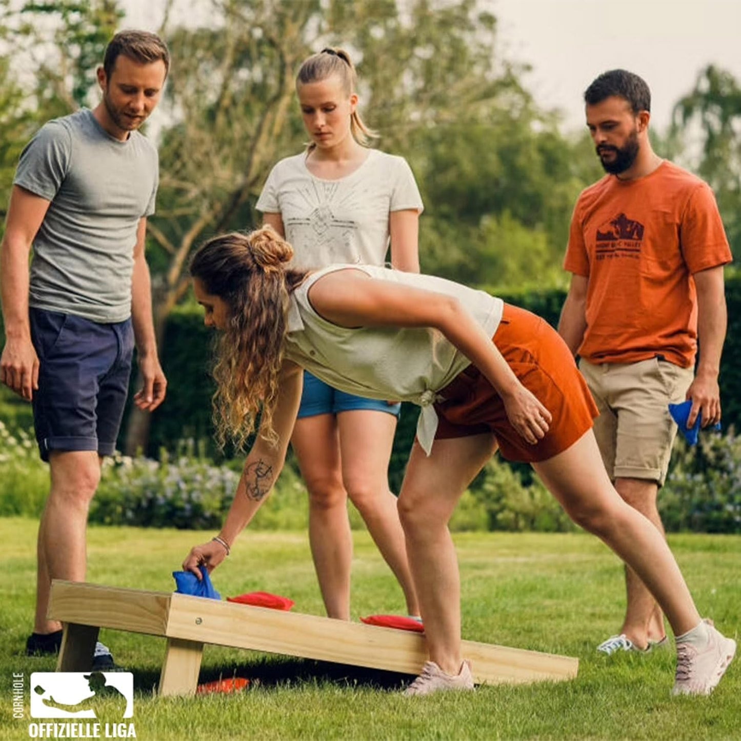 Cornhole Holzspiel, Cornhole aus Holz Pro