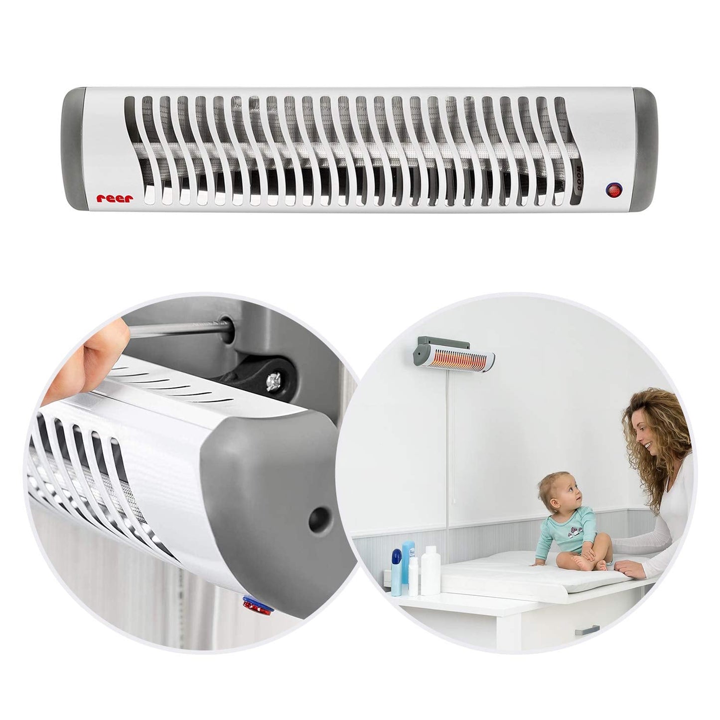EasyHeat Wickeltisch-Wärmestrahler, Heizstrahler