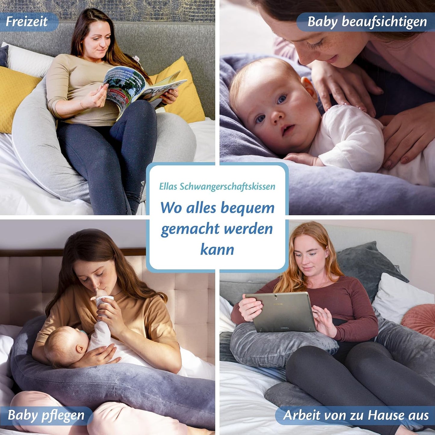Schwangerschafts- und Stillkissen, U-förmig, U, Cotton