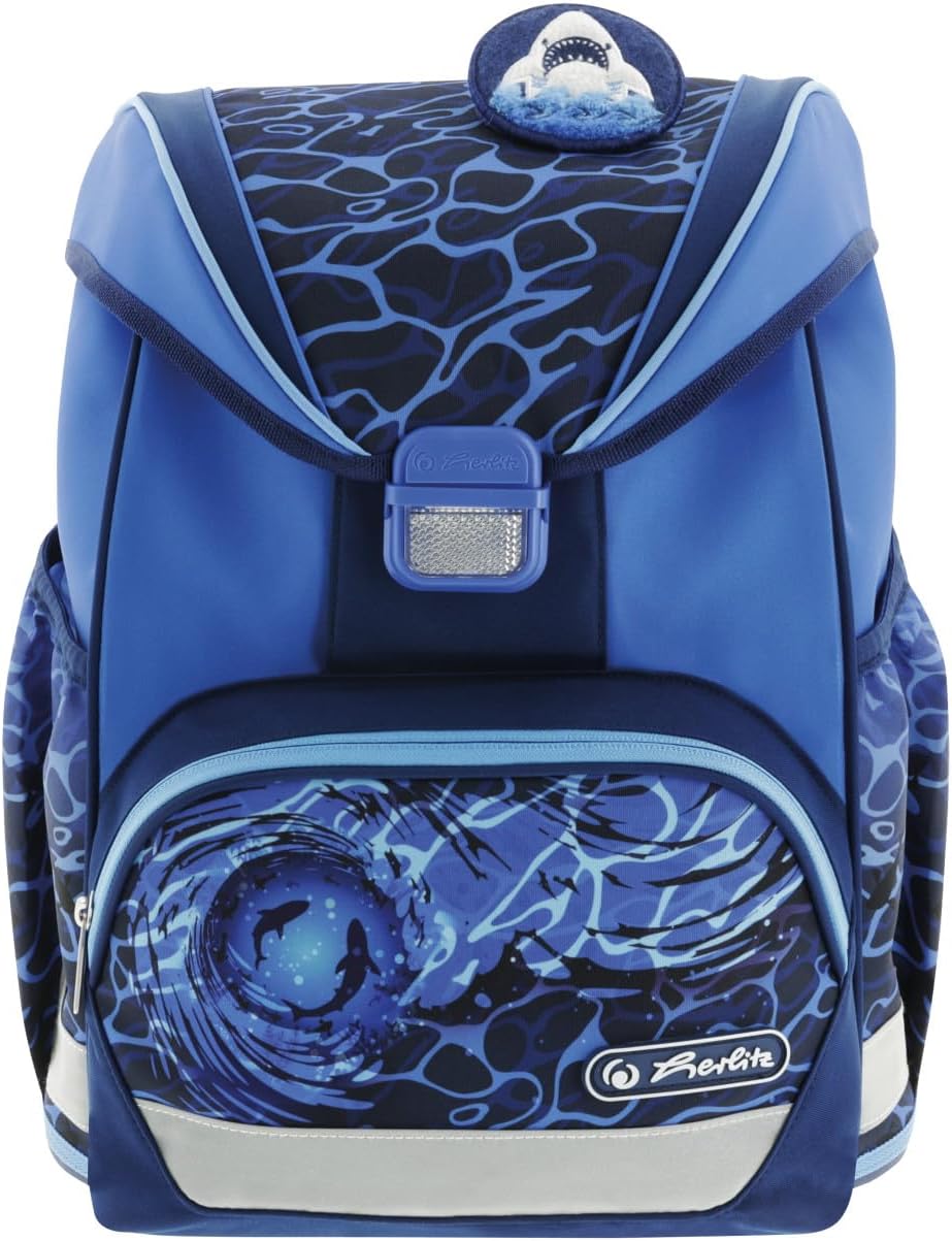 UltraLight Blue Shark Schulranzen-Set