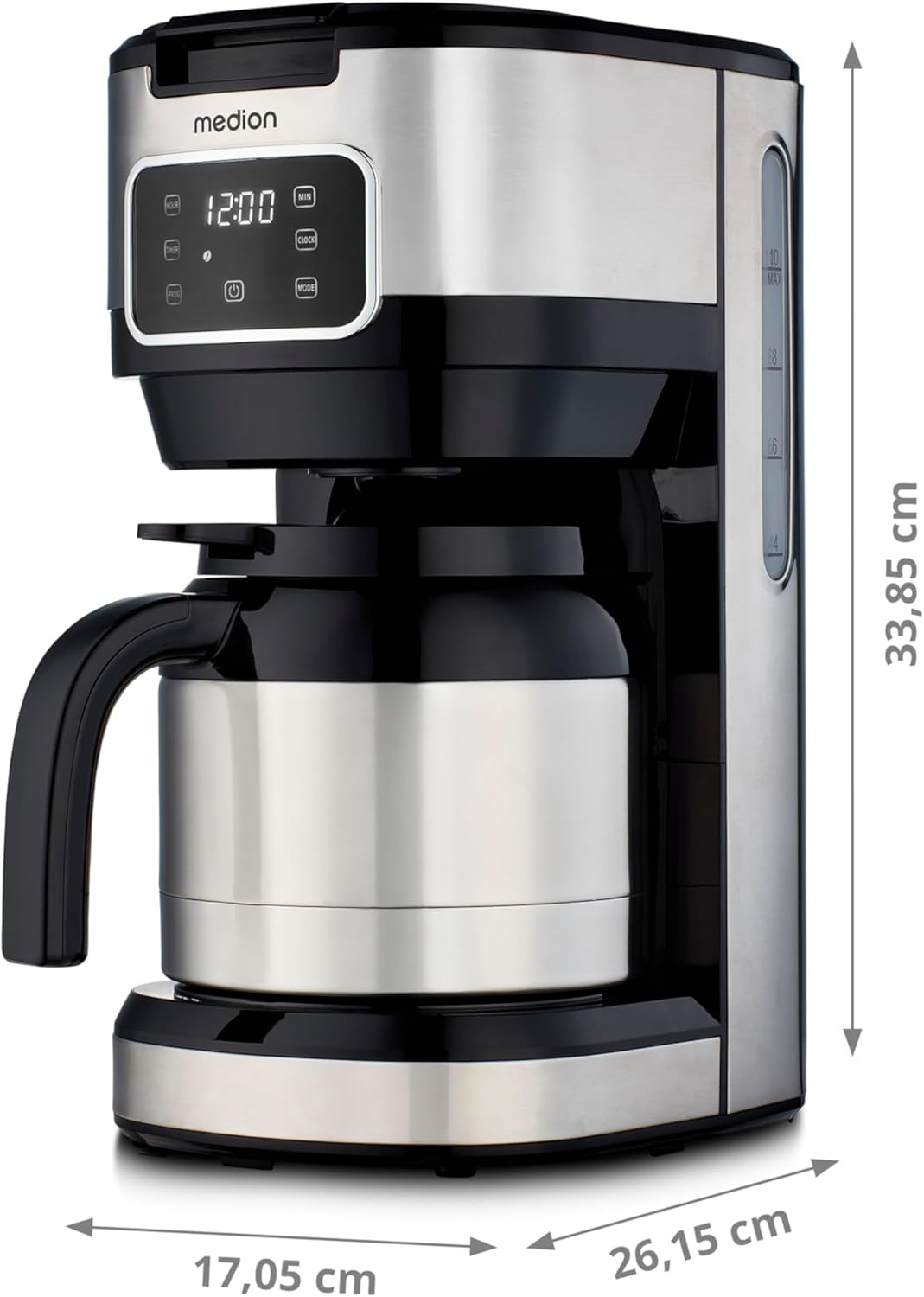 Kaffeemaschine mit Thermoskanne und Timer (10 Tassen)
