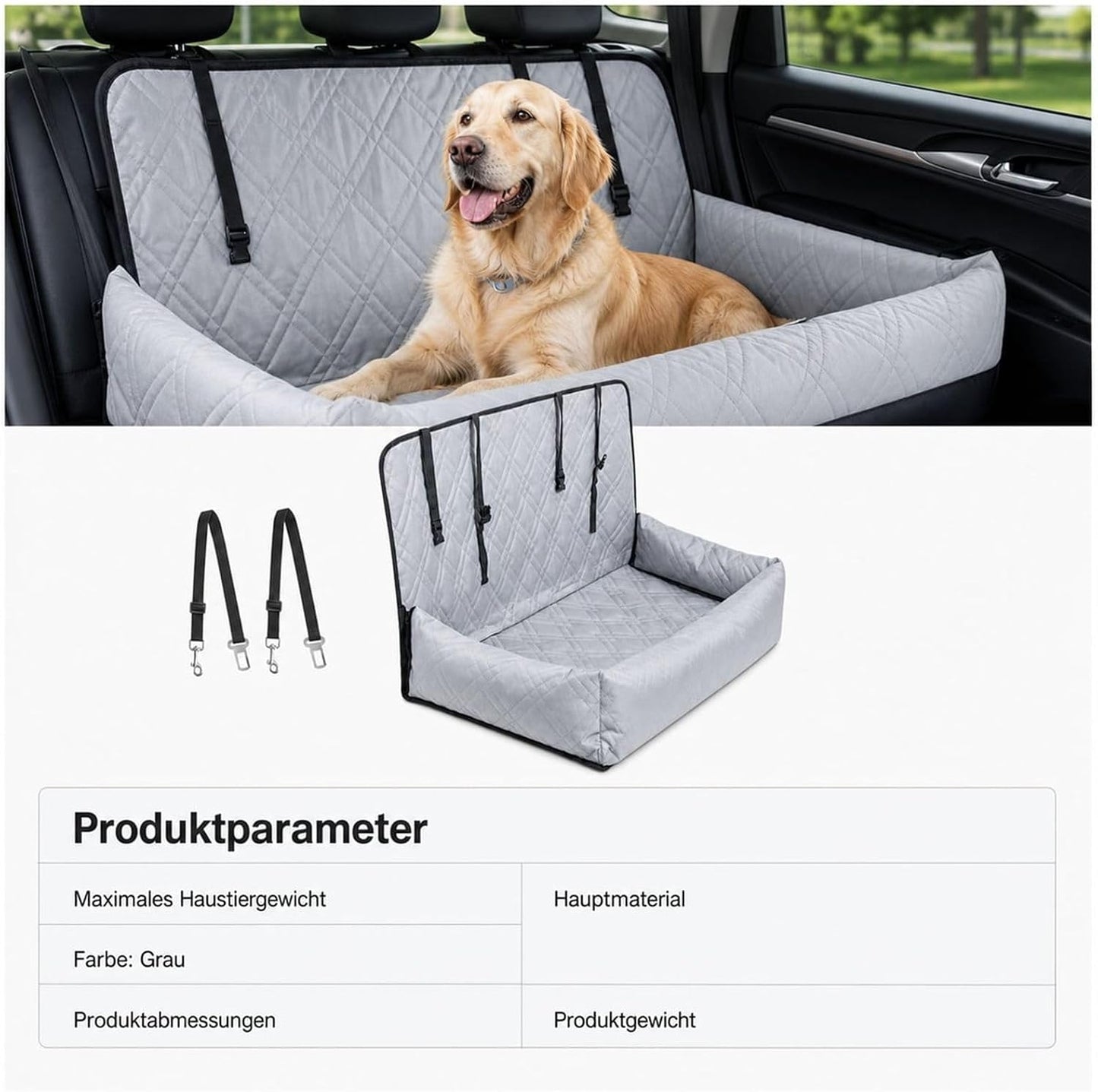 Autositz für Hunde