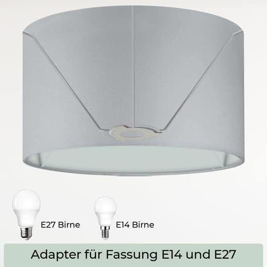 Lampenschirm, Grau Ø40cm | Höhe 25cm