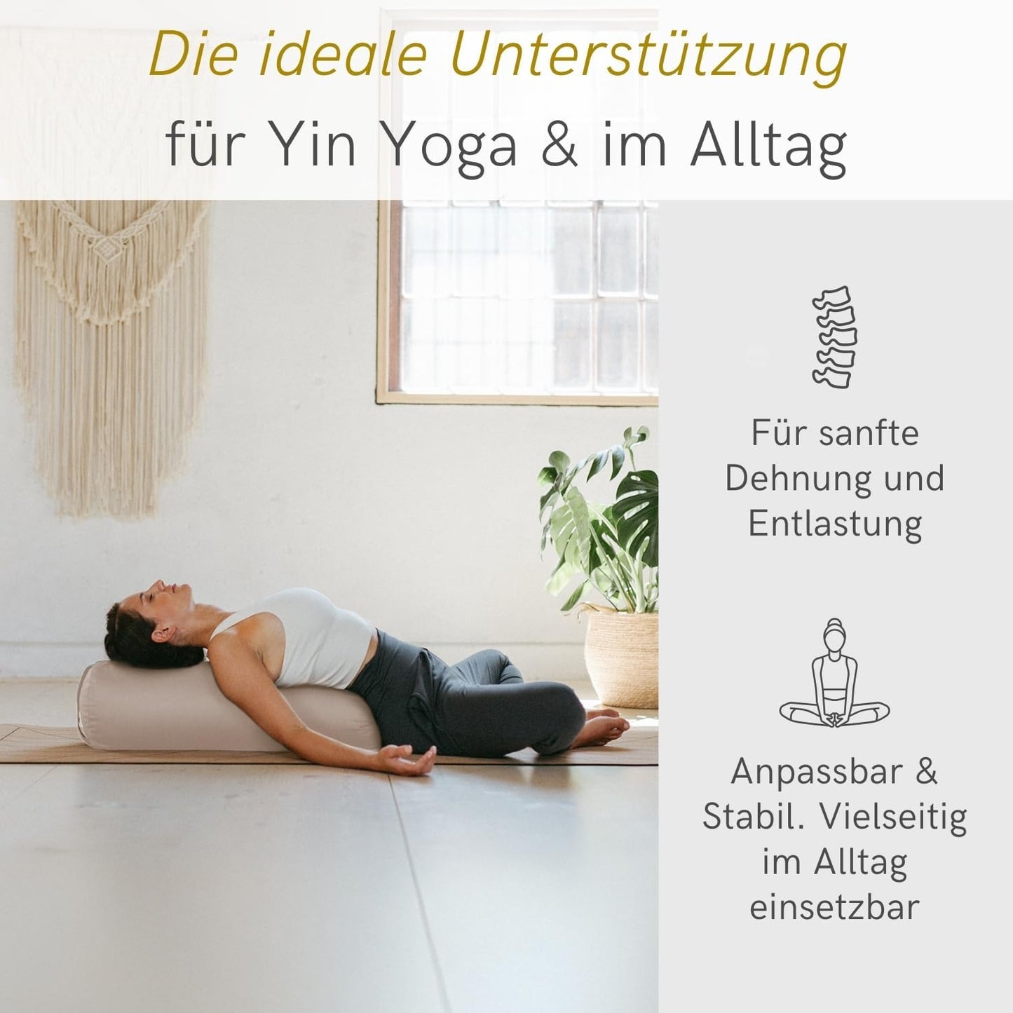 Yogarolle RESTORATIVE, Natur