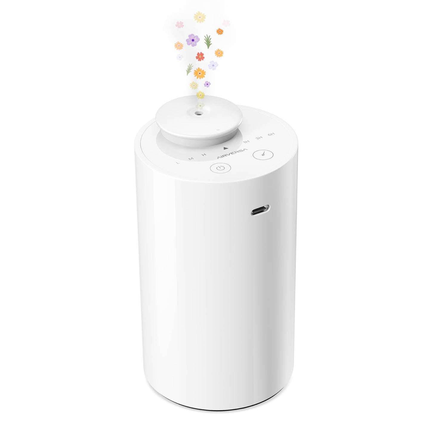 Wasserloser Aromatherapie-Diffuser AN6 mit Timer-Funktion, 2-weiss