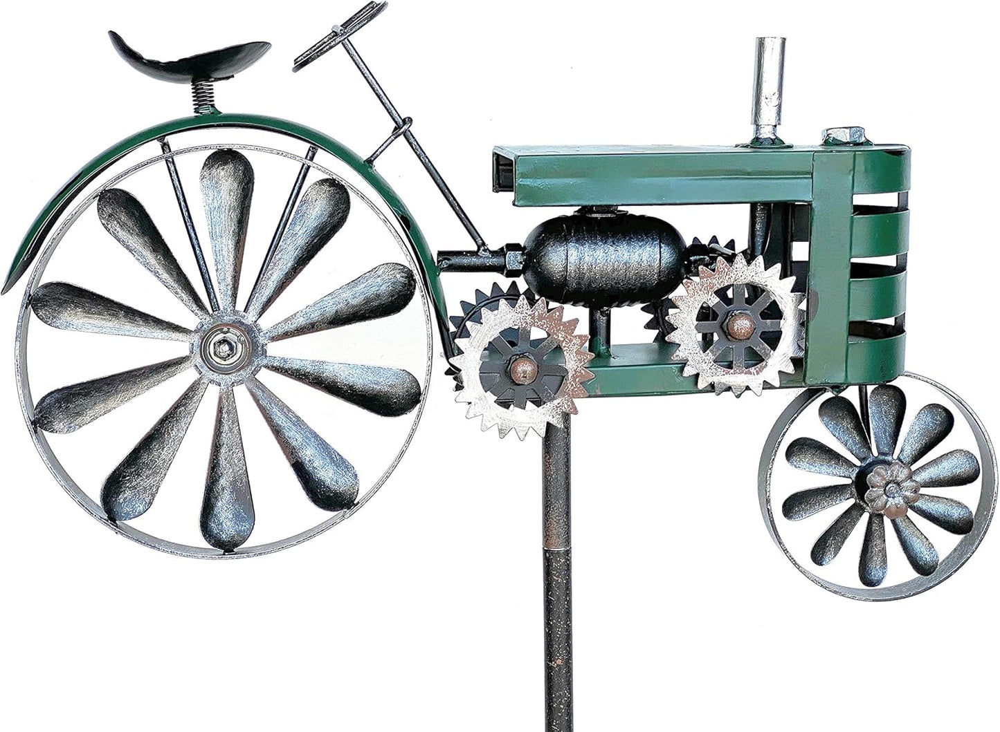 Gartenstecker Traktor XL mit Windspiel
