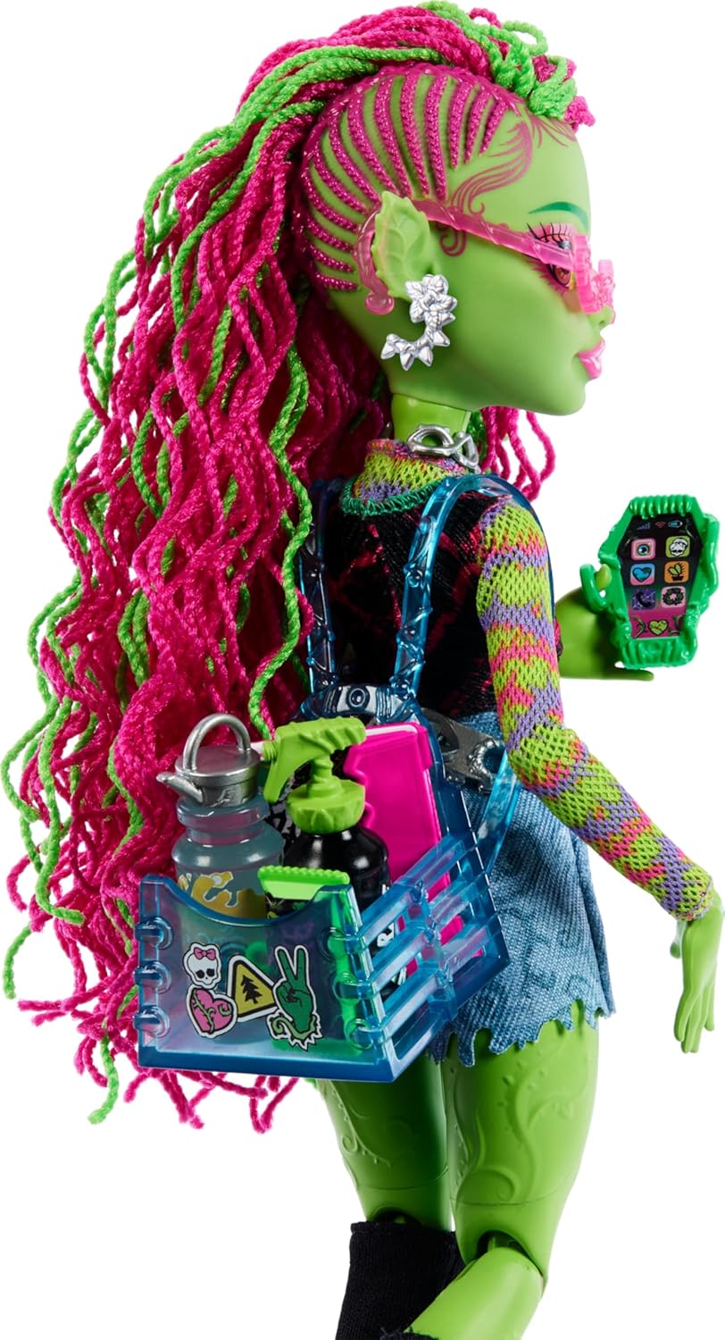 Venus McFlytrap-Puppe mit Katzentier Chewlian, Limonengrün